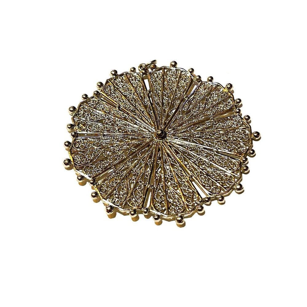 Silver tone, abstract, pattern, massive, funky, and fun pendant jewelry - Picture 6 of 7